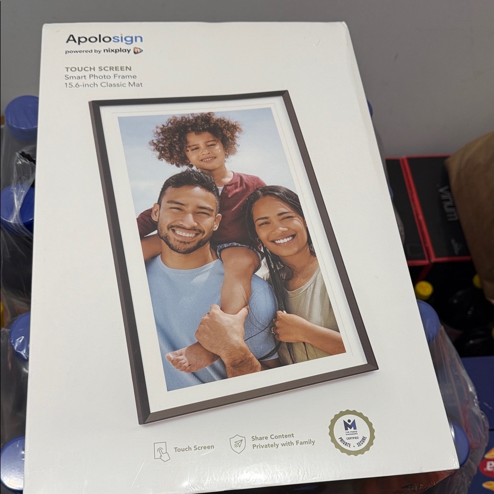 Touch Screen Photo Frame - Classic White